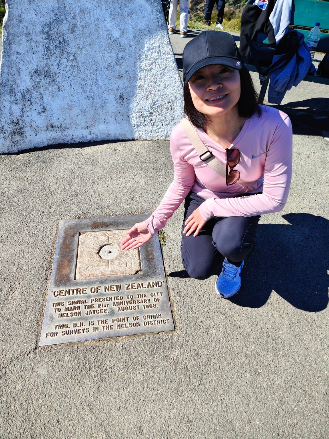 The Centre of New Zealand marker records an early origin point for surveys of Nelson.